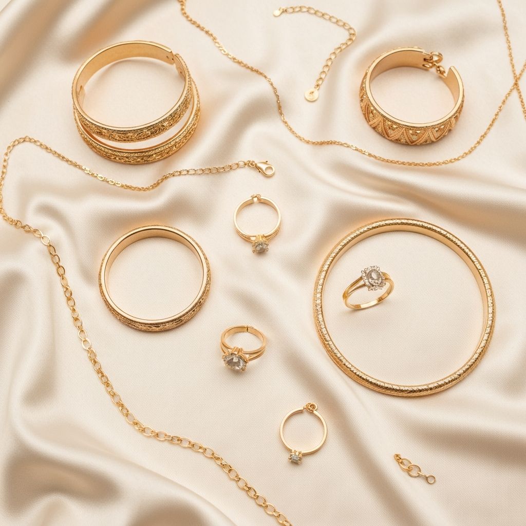 La Bayadere gold plated jewelry collection