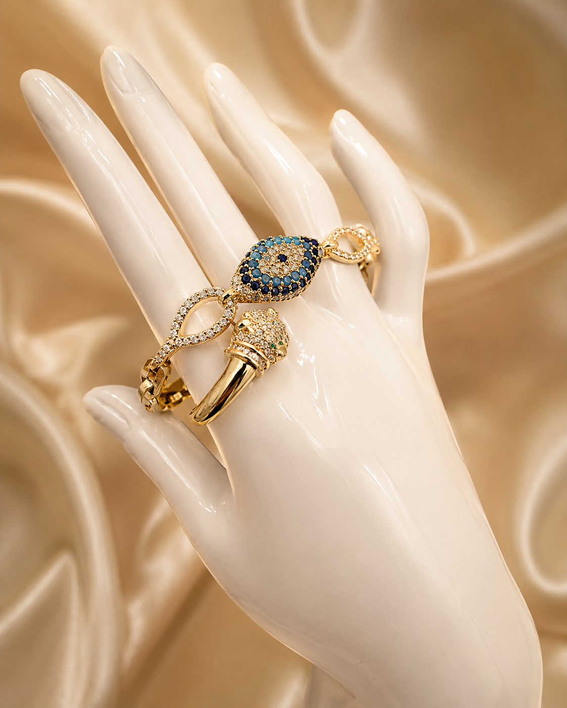 Nova Double Panther Ring