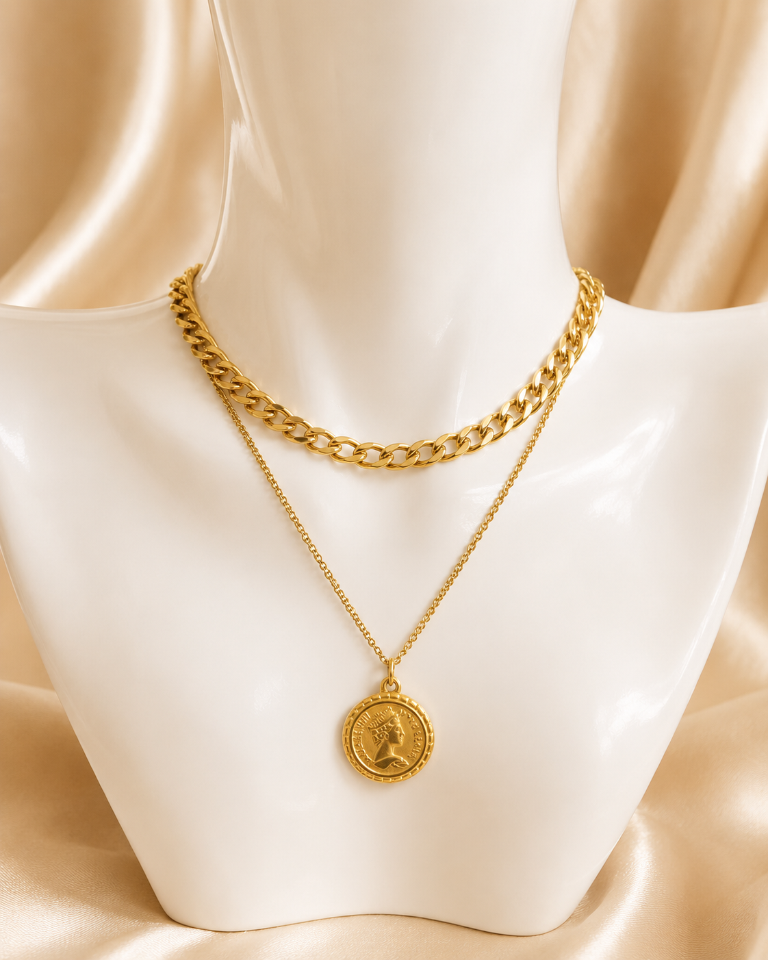 Layan Layered Coin Necklace
